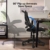 COMHOMA Bürostuhl mit hochklappbaren Armlehnen, Ergonomischer Schreibtischstuhl, Drehstuhl Chefsessel Netz Stuhl Schwarz - 2