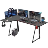 Dripex Gaming Tisch L-Form, Eckschreibtisch 160cm, L-förmiger Computertisch, Großer Ergonomischer Schreibtisch für Büro und Zuhause, Links - 1