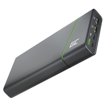 Green Cell Powerbank GC PowerPlay Ultra 26800mAh 128W | 4-Port Externer Akku mit 2x USB-C 65W und 27W Power Delivery| Schnellladefunktion QC 2xUSB 18W für Laptop, MacBook, iPad, iPhone, Galaxy, Switch - 1