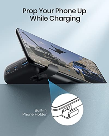 INIU Power Bank, 65 W PD 25000 mAh Powerbank, Ultimatives USB-C-Schnellladen (Laden von Telefon und Laptop) 3 Ausgänge mit Telefonhalter Powerbank für Tablet MacBook Pro Dell iPhone 13 Samsung iPad. - 6