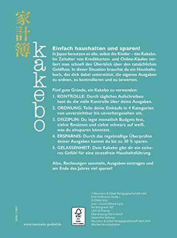 Kakebo - Das Haushaltsbuch: Stressfrei haushalten und sparen nach japanischem Vorbild. Eintragbuch - 2