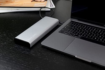 XLayer Powerbank PLUS kompatibel mit MacBook 20.100mAh, Zusatzakku kompatibel mit MacBook oder MacBook Pro, Space Grey - 4