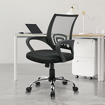 Amazon Brand - Umi Bürostuhl Schreibtischstuhl Ergonomisch Drehstuhl Mesh Höhenverstellbar Belastbar bis 275LB - 2