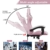 bigzzia Gaming Stuhl aus Kunstleder, Schreibtischstuhl mit Lendenkissen + Kopfstütze Gamer Computer Stuhl Drehstuhl Höhenverstellbar Ergonomisch Bürostuhl, Rosa - 6