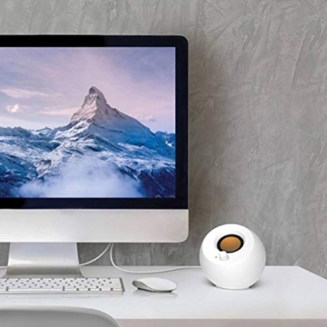 Creative Pebble - 2.0 USB-betriebene Desktop-Lautsprecher (Weiß) - 4
