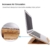 Detazhi Bambus-Faltbarer Laptop-Standhalter, Einstellbarer Notebook-Computer-Tablet-Tisch-Bett-Wärmeableitungsmontage für Netbook, Ergonomie-Design - 5
