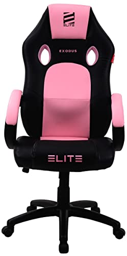 ELITE Gaming Stuhl MG100 EXODUS - Ergonomischer Bürostuhl - Schreibtischstuhl - Chefsessel - Sessel - Racing Gaming-Stuhl - Gamingstuhl - Drehstuhl - Chair - Kunstleder Sportsitz (Schwarz/Pink/Weiß) - 7