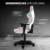 ELITE Gaming Stuhl Predator - Ergonomischer Bürostuhl - Schreibtischstuhl - Chefsessel - Sessel - Racing Gaming-Stuhl - Gamingstuhl - Drehstuhl - Chair - Kunstleder Sportsitz (Pink/Weiß) - 3
