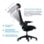Ergotopia® NextBack | Ergonomischer Bürostuhl gegen Rückenschmerzen | Mit integrierter Lordosenstütze | Zusätzliche Kopfstütze gegen Nackenschmerzen (Schwarz) - 3