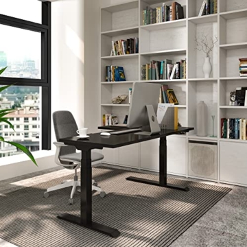 Flexispot E3LB Gaming Tisch (180 x 120 cm) | Großer Ergonomischer Schreibtisch für Büro und Zuhause | höhenverstellbar mit 2 Motoren und 3-Fach Beine (Schwarz) - 8