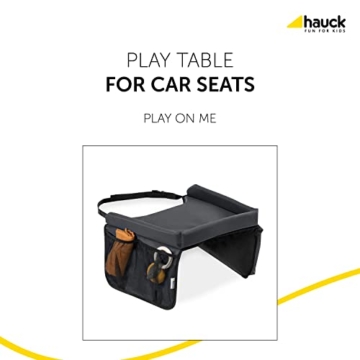 Hauck Play on Me Spieltisch für Autositz, Reise-Tablett zum Spielen für Kinderautositze, Klapptisch für das Auto, Zubehör für Auto-Babysitze der Gruppe I, grau - 2