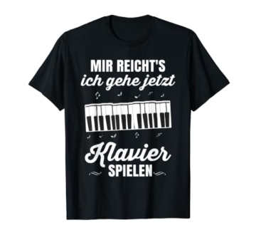 Klavier Geschenk Konzert Pianist Orchester Flügel Piano T-Shirt - 1