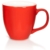 Mahlwerck XXL Jumbotasse, Große Porzellan-Kaffeetasse mit hoch-glänzender Oberfläche, in Rot, 450ml - 1