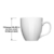 Mahlwerck XXL Jumbotasse, Große Porzellan-Kaffeetasse mit Matter Soft-Touch Oberfläche, in Soft-Grau, 450ml - 8