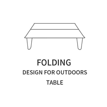 N/Z Camping Tisch Klappbare kleine Aluminiumlegierung Tragbarer Picknicktisch Outdoor Mini Esstisch Backpacker Tisch Leichter Laptop Tablett Schreibtisch - 2