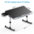 NEARPOW Laptop Bett Tisch PVC Leder Laptop Schreibtisch mit Schublade und Silikonstopfen Verstellbarer Faltbarer Für Essen, Arbeiten, Schreiben, Spielen, Zeichnen (schwarz-grau) - 2