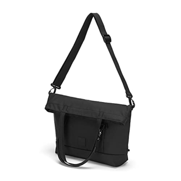 Pacsafe GO Anti Theft Tote Bag, mit Laptopfach, Rfid Blockierfach, Black, 35120100, Schwarz, Einheitsgröße - 10