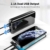 Powerbank 30000mAh Große Kapazität Power Bank: Bextoo Externer Akku für iPhone, Samsung Galaxy, Huawei Handy, Tragbares Ladegerät mit 2 Eingabeports 2 Ausgangsports für Camping, Outdoor - 3