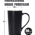 Smilatte M007 Kaffeetasse mit Henkel, 590 ml, Schwarz - 2