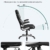 SONGMICS Bürostuhl, ergonomischer Drehstuhl, mit klappbaren Armlehnen, Nylon-Sternfuß, Tragfähigkeit 150 kg, schwarz OBG65BK - 4
