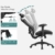 SONGMICS Bürostuhl, ergonomischer Schreibtischstuhl, Computerstuhl, Netzstuhl, verstellbare Lendenstütze und Kopfstütze, bis 150 kg belastbar, höhenverstellbar, schwarz OBN063B01 - 2