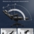 SONGMICS Gamingstuhl, Schreibtischstuhl mit Fußstütze, Bürostuhl mit Kopfstütze und Lendenkissen, höhenverstellbar, ergonomisch, 90-135° Neigungswinkel, bis 150 kg belastbar, schwarz-grau OBG073B03 - 4
