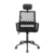 T-THREE.Verstellbare Kopfstütze Bürostuhl ergonomischer Netzdrehstuhl Bürostuhl Lendenwirbelstütze höhenverstellbar 360° Drehfunktion Netzrückenlehne, geeignet für Home Office（Schwarz） - 7