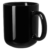 20 Unzen Große Kaffeetasse, Keramik, für Tee, Milch, Wasser, Kakao, Saft, 600 ml, Schwarz - 1