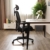 Aiidoits Bürostuhl ergonomisch, Schreibtischstuhl mit Verstellbarer Kopfstütze, Armlehne und Lendenwirbelstütze, Höhenverstellung und Wippfunktion bis 135°Mesh Office Chair, bis 200kg Belastbar - 2