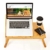 bambuswald© Betttablet | Laptoptisch mit Schublade aus 100% Bambus : ca. 54x35cm- klappbarer Notebooktisch, Betttisch, Lapdesks für Lesen oder Frühstück und Zeichentisch fürs Bett - 3