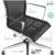Bossberg BB70 Ergonomischer Bürostuhl, neigbar, Wohnheim, Lombare, aus Stahl mit Rollen für Schlafzimmer, Studio PC und Betrieb (Chrom - Schwarz) - 4