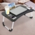 CHARMDI Laptop-Schreibtisch, tragbarer Laptop-Betablett, Schoßpult, Couch-Tisch, Bett-Schreibtisch, Laptop-Schreibtisch mit Seiten-Schublade für Bett/Sofa, schwarz - 3