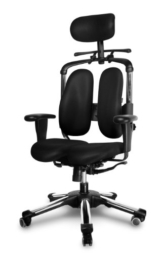 HARASTUHL® - Bürostuhl ergonomisch - NIE 01 - gesundes & langes Sitzen bis zu 12H - INNOVATIVER ergonomischer Bürostuhl - Office Chair - von 1,50m bis 1,95m - Druckentlastung der Bandscheiben (Black) - 1