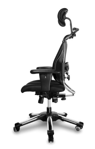 HARASTUHL® - Bürostuhl ergonomisch - NIE 01 - gesundes & langes Sitzen bis zu 12H - INNOVATIVER ergonomischer Bürostuhl - Office Chair - von 1,50m bis 1,95m - Druckentlastung der Bandscheiben (Black) - 6