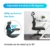 KERDOM Bürostuhl Ergonomisch, Atmungsaktiver Schreibtischstuhl mit Verstellbarer Kopfstütze, Armlehnen,Drehstuhl Wippfunktion bis 135°, Chefsessel aus Mesh - 5