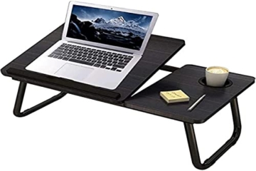 Laptop Tisch Faltbarer Lap Desk Stand, Verstellbarer Laptop Tisch für Bett Notebook Schreibtisch Tragbares Notebook Bettablage Multifunktions-Lap Tablet - 