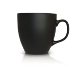 Mahlwerck Jumbotasse BIG, große hochwertige Porzellan-Kaffeetasse mit matter Oberfläche, moderner Kaffeebecher mit Henkel 600 ml, Diamond Black, schwarz - 1