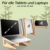 MY FAT GORILLA Laptop Ständer aus Bambus, ergonomische universal Halterung für Notebook Erhöhung, kompatibel für 10-15 Zoll, Laptop Halterung Schreibtisch, vertikaler Laptop Stand - 3