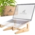 MY FAT GORILLA Laptop Ständer aus Bambus, ergonomische universal Halterung für Notebook Erhöhung, kompatibel für 10-15 Zoll, Laptop Halterung Schreibtisch, vertikaler Laptop Stand - 1