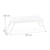 Relaxdays Bambus Laptoptisch, höhenverstellbarer Laptopständer für Bett und Sofa, mit Schublade, HBT: 24x60x35cm, weiß, Größe - 4