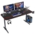 sogesfurniture Gaming Tisch 140cm Gaming Schreibtisch, Gamer Computertisch PC Tisch mit Großer Mausunterlage, Getränkehalter, Kopfhörerhaken, ST-Eagle-1400BK-BH - 2