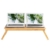 SONGMICS Laptoptisch, klappbarer und höhenverstellbarer Notebooktisch, mit Lüftungslöchern, für Links- und Rechtshänder, Betttisch aus Bambus mit Schublade, 72 x (21-29) x 35 cm (B x H x T) LLD004 - 7