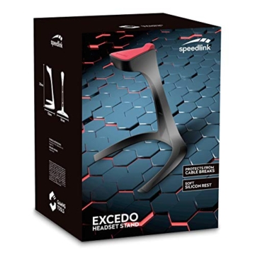 Speedlink EXCEDO Gaming Headset Stand - Ständer für Kopfhörer und Headsets, rutschfeste Unterseite und Silikonauflage, schwarz - 4