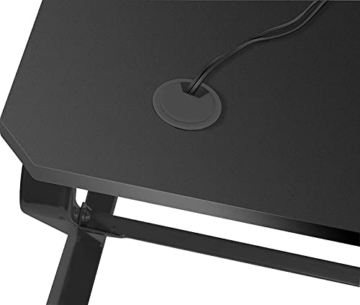 Speedlink SCARIT Gaming Desk - Gaming-optimierter Schreibtisch mit Z-Shape, Kabelmanagement, Headset- und Getränkehalter für zu Hause/Büro, schwarz - 5