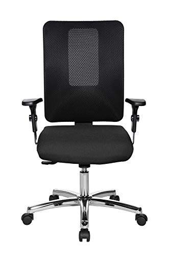 Topstar Open X (N) Chrom, ergonomischer Bürostuhl, Schreibtischstuhl, Stoffbezug, schwarz - 2