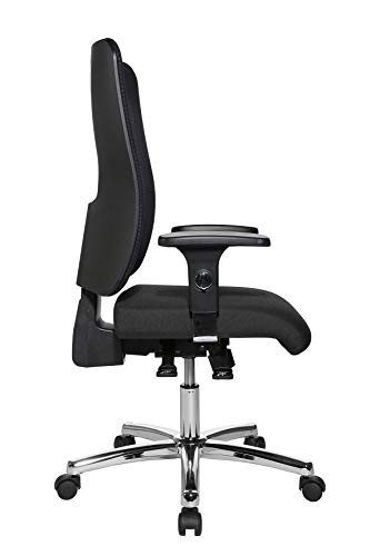 Topstar Open X (N) Chrom, ergonomischer Bürostuhl, Schreibtischstuhl, Stoffbezug, schwarz - 3