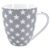 VonBueren 2 x XXL Kaffeetasse Sterne in grau/weiß | ca. 12 cm | Fassungsvermögen ca. 600 ml - 4
