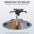 WAFTING Bürostuhl Ergonomischer Schreibtischstuhl mit 3D Kopfstütze, Höhenverstellbarer Netzrückenlehne, Armlehnen, Breites Sitzkissen, 150kg Belastbarkeit, für Büro/Heimbüro, Schwarz - 6