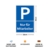 2 Stück Nur für Mitarbeiter Parkplatzschild 20 x 30 cm aus stabiler PVC Hartschaumplatte 3mm Parkplatz Schild für Angestellte / Beschäftigte UV-Schutz von STROBO - 2