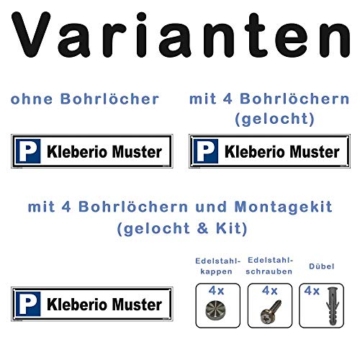 kleberio® Parkplatzschild - Frauenparkplatz - Verbotsschild Parkverbot 52 x 11 cm - 2